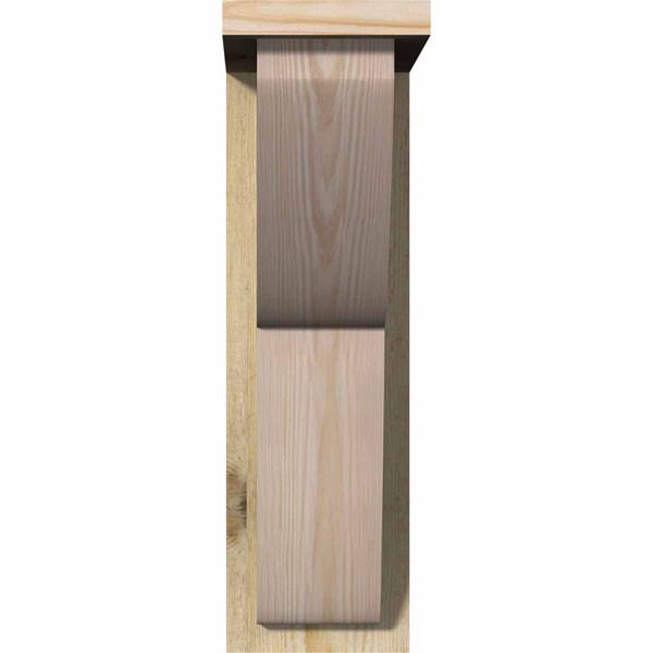 Crestline Rough Sawn Corbel with Backplate, Douglas Fir R164