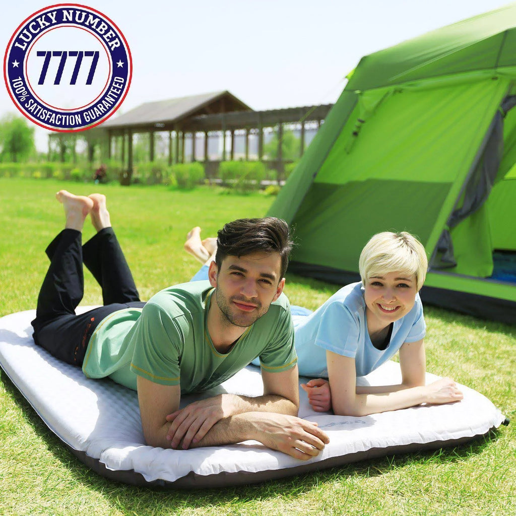 Deluxe Double Self-Inflating Camping Pad, 3 Inches Thick A681