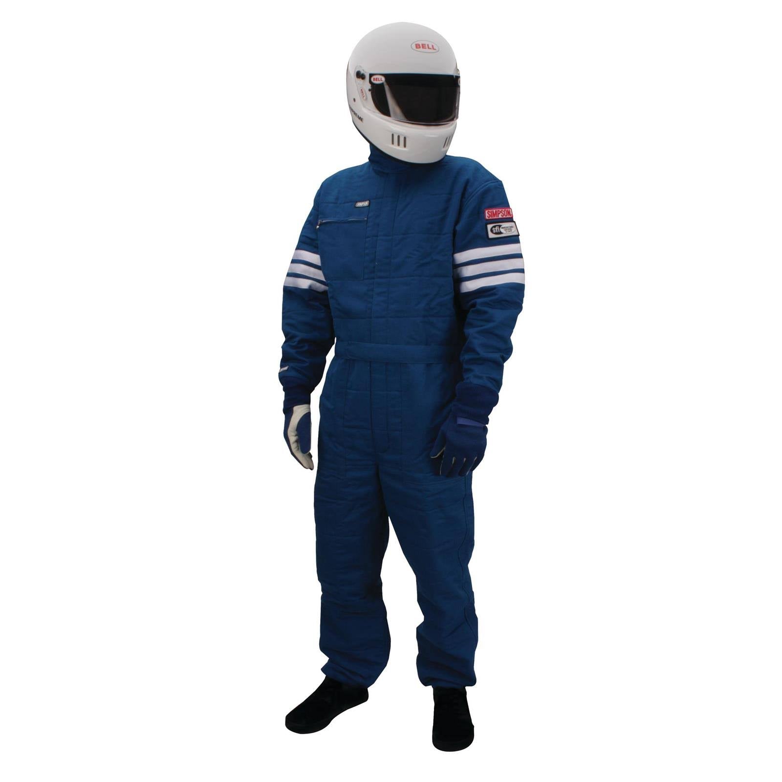 Blue L Nomex Racing Suit Z1529