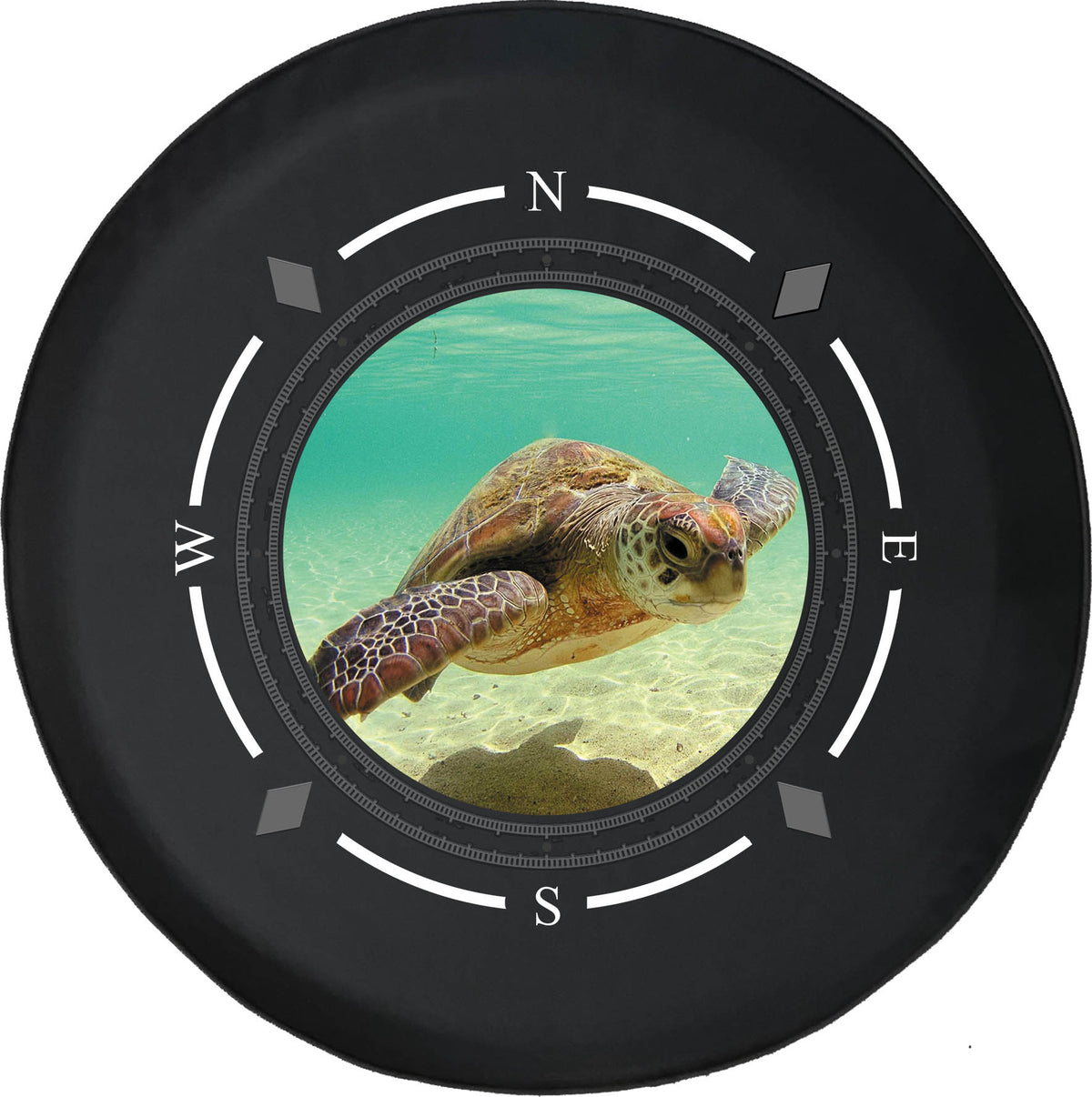 Spare Tire Cover Compass Ocean Wheel Covers for SUV Trailer RV B1279