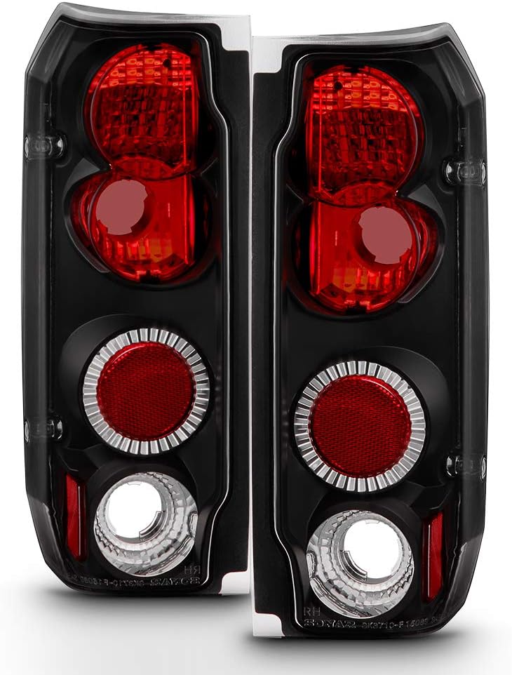 Black Rear Tail Lights Brake Lamps Pair K303437