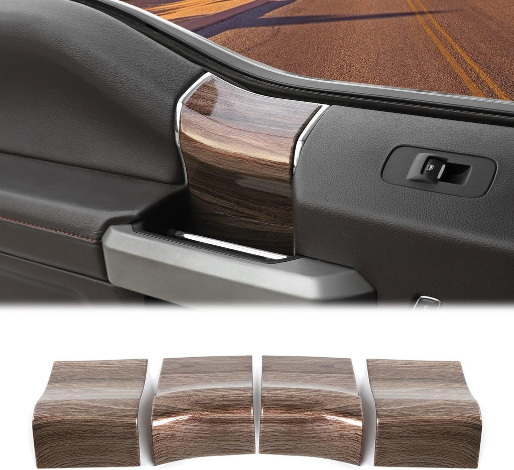 Wood Grain Inner Door Handles Top Cover for 2015-2020 Ford F150 K2123