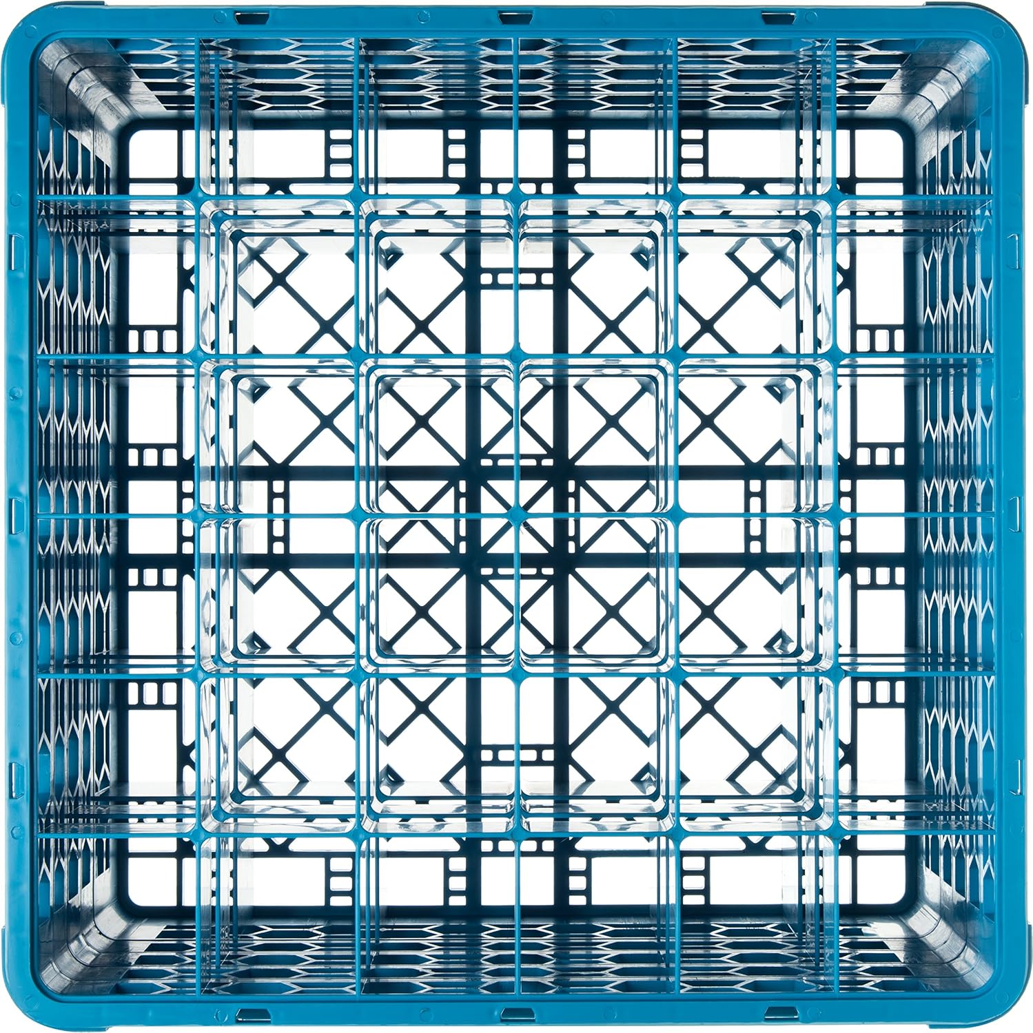 9-Compartment Glass Rack with 3 Extenders, Blue, Pack of 2 Q84076