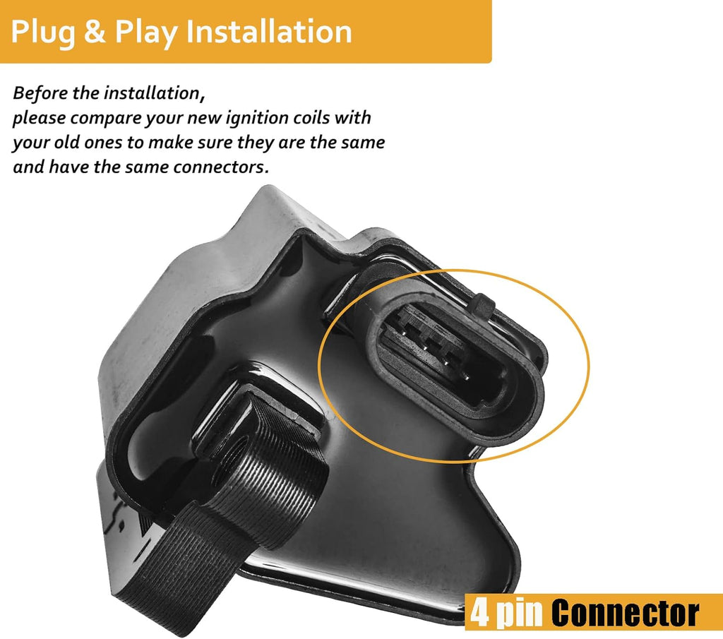 Square 8pc Ignition Coil Pack A93991