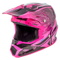 Youth Helmet Black/Neon Pink Small E804