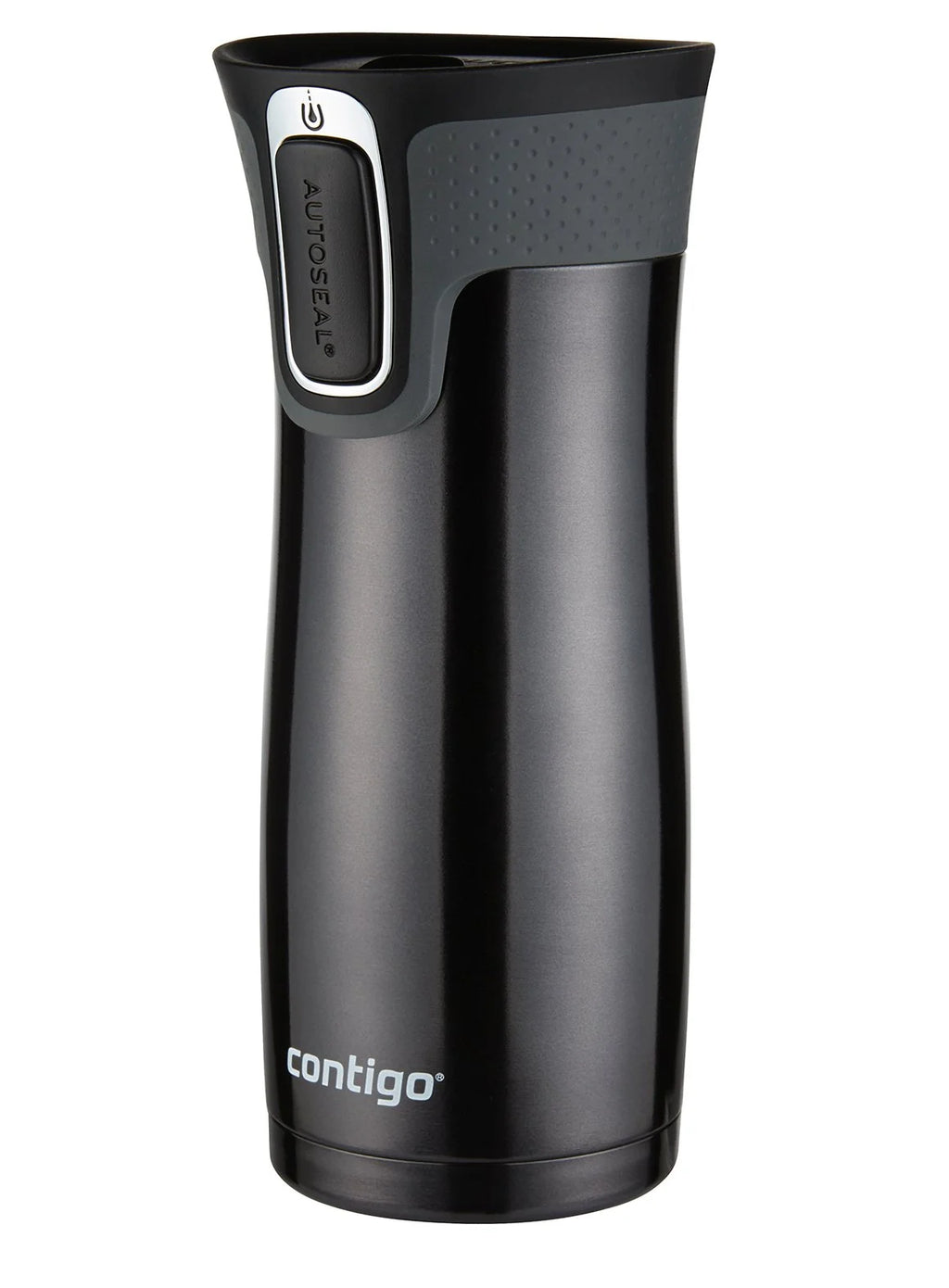 Black Stainless Steel Travel Mug, 16 oz I61336