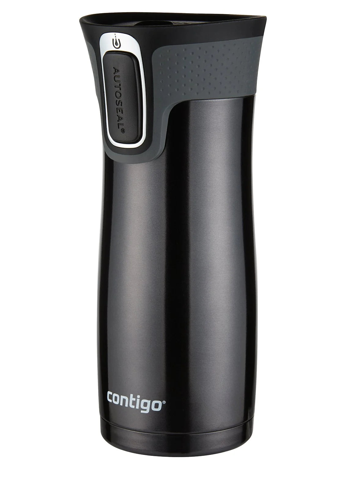 Black Stainless Steel Travel Mug, 16 oz I61336