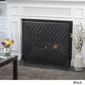 Black Iron Fireplace Screen B347