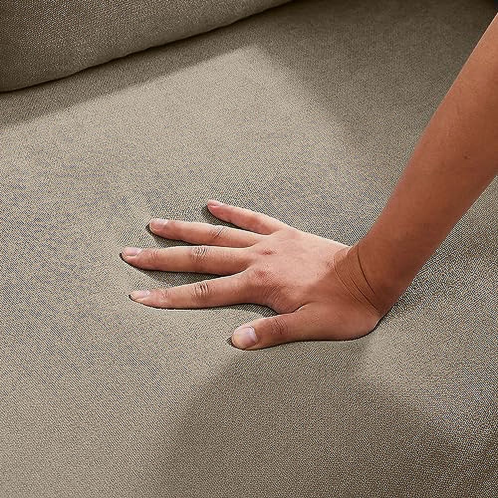 50.6" Small Loveseat Sofa with Back Cushions and Wood Legs R15540