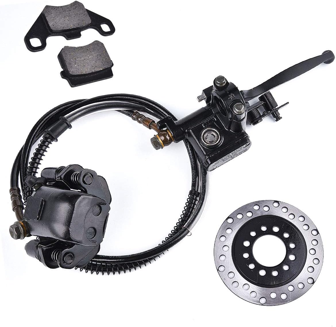Brake Master Cylinder Caliper Assembly with Disc Brake Rotor, Pack of 2 L67572