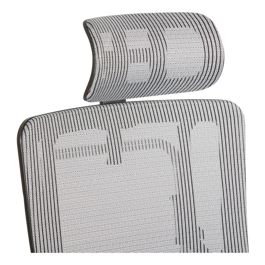 Grey Mesh Back Chair with Headrest H2797
