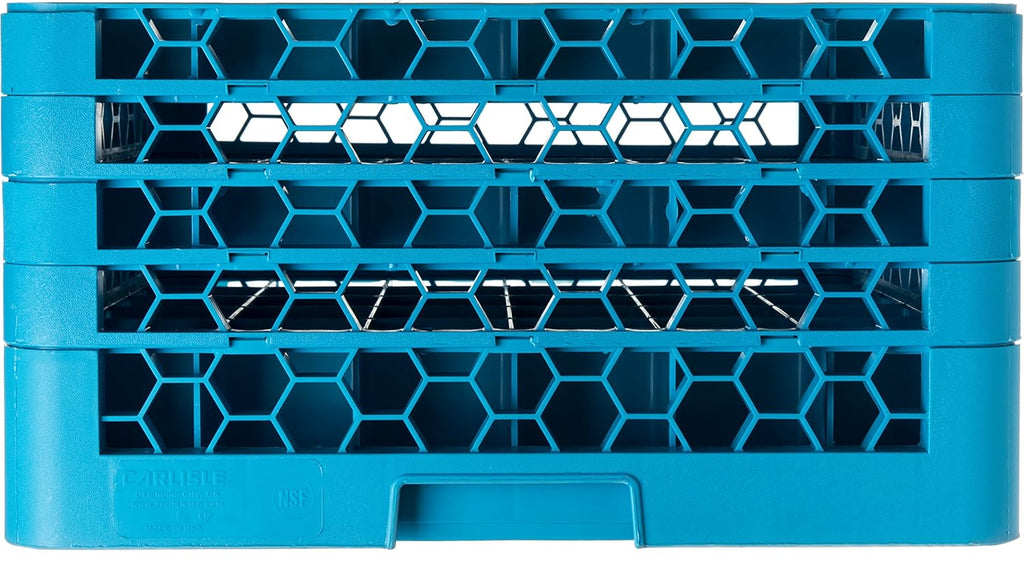 9-Compartment Glass Rack with 3 Extenders, Blue, Pack of 2 Q84076