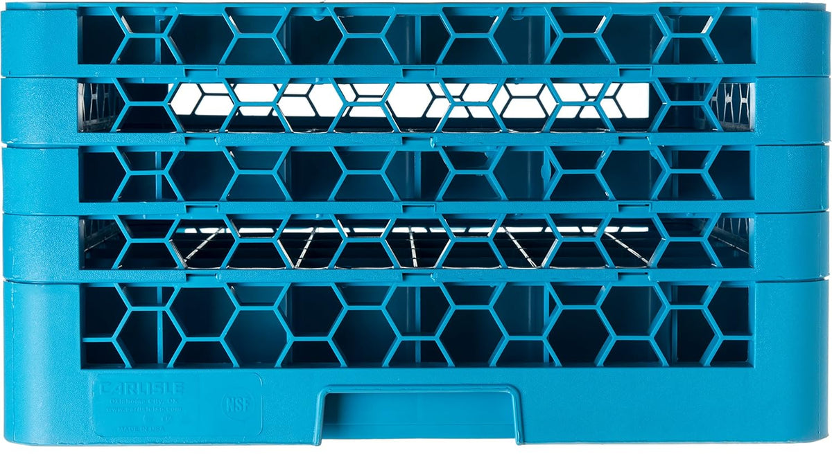 9-Compartment Glass Rack with 3 Extenders, Blue, Pack of 2 Q84076