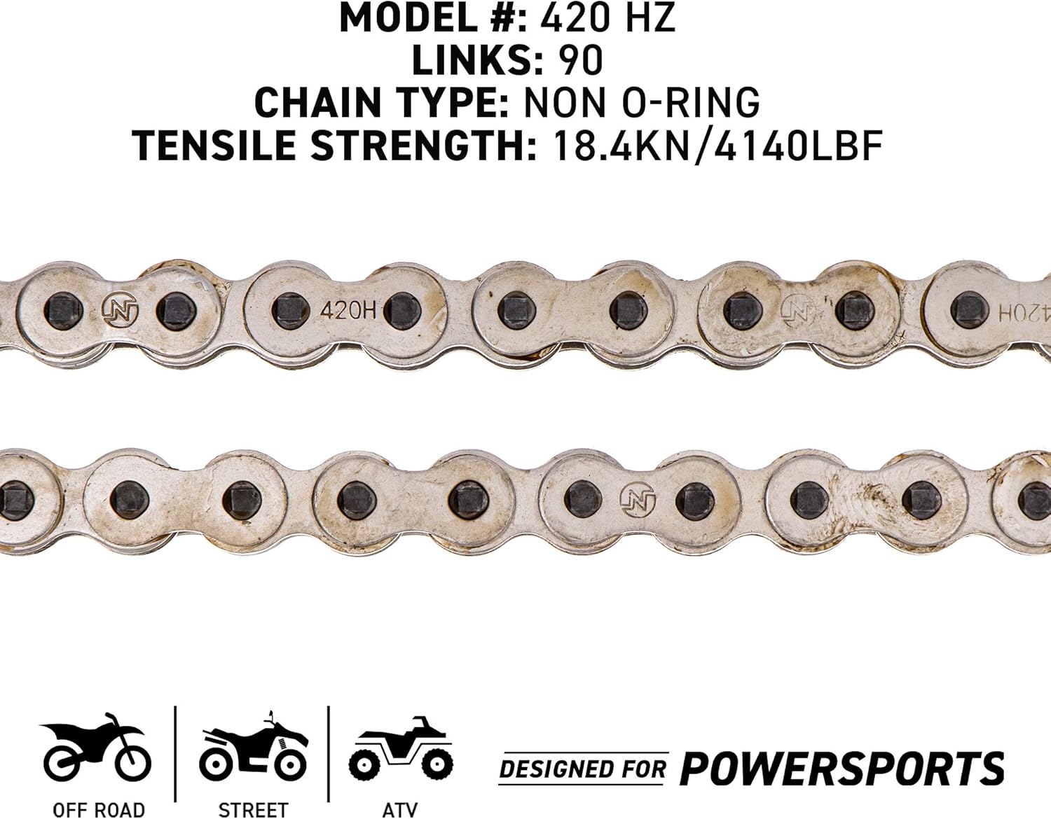 Drive Sprocket Chain Combo Front 15 Rear 32 Tooth 420HZ Standard 90 Links Pack of 2 H966564