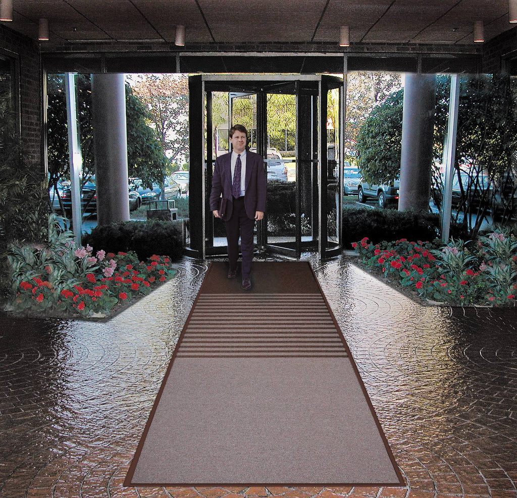 Charcoal Entrance Runner, 4' Width x 12' Length E6006