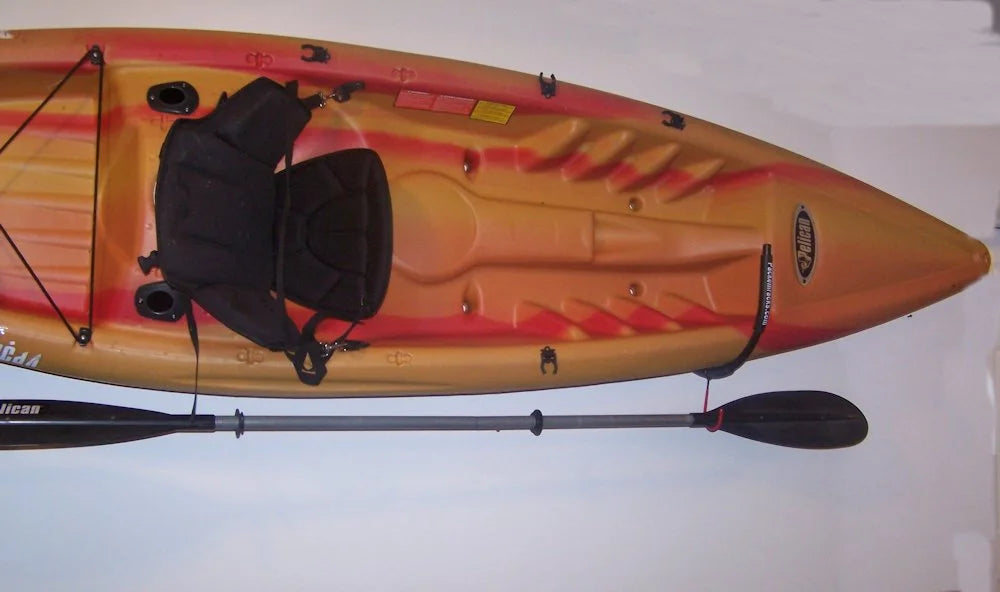 WINTER WHITE FOLDING KAYAK RACK ROOF TOP AND WALL CARRIER BUNDLE D190