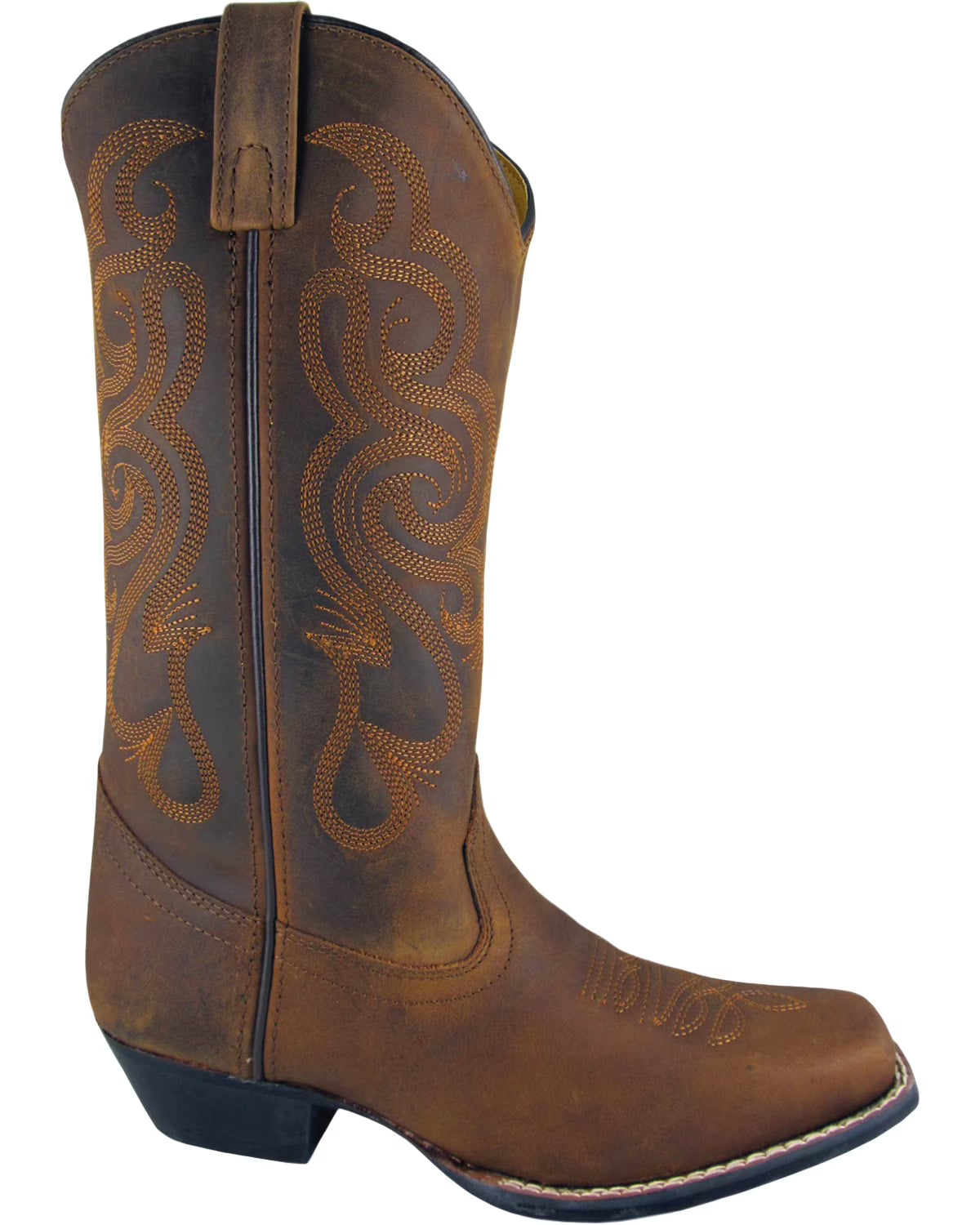 Brown Oil Distress Western Boots I960350