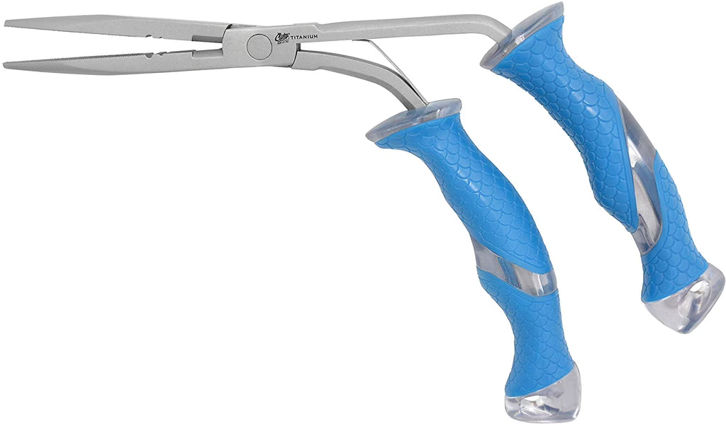 Blue Titanium Bonded Stainless Steel Fishing Pliers B654096