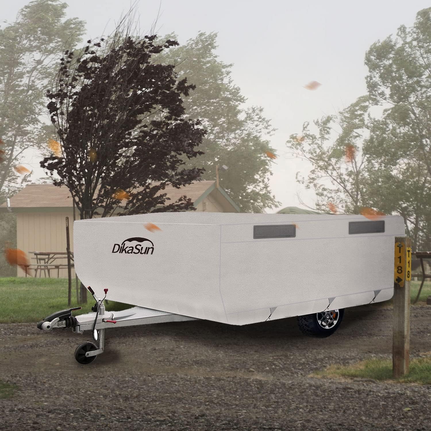 Pop Up Folding Camper Cover with Adhesive Repair Patches E69064