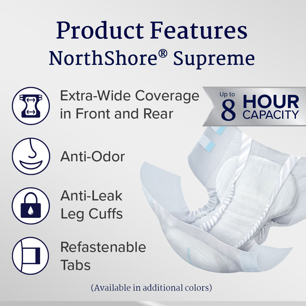 White Large Tab-Style Briefs Pack/15 C86819