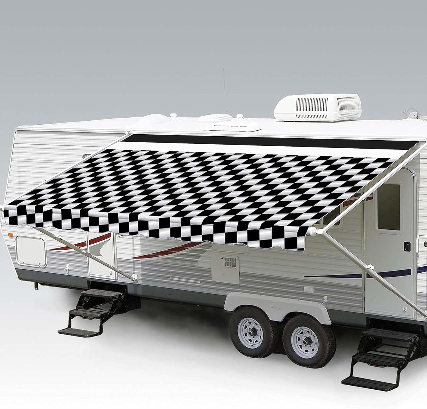15' Heavy Duty Weatherproof Vinyl RV Awning Fabric Replacement U274068