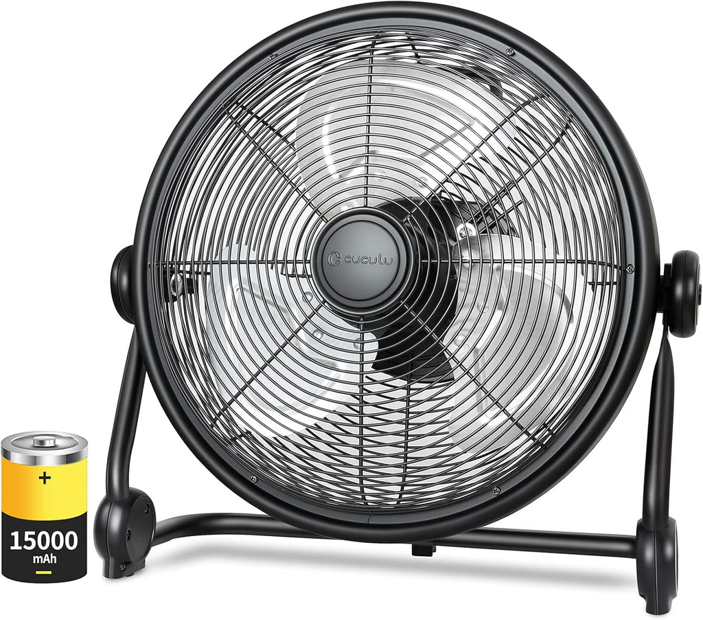 15000mAh 12'' Cordless Metal Blade Portable Fan Q3511
