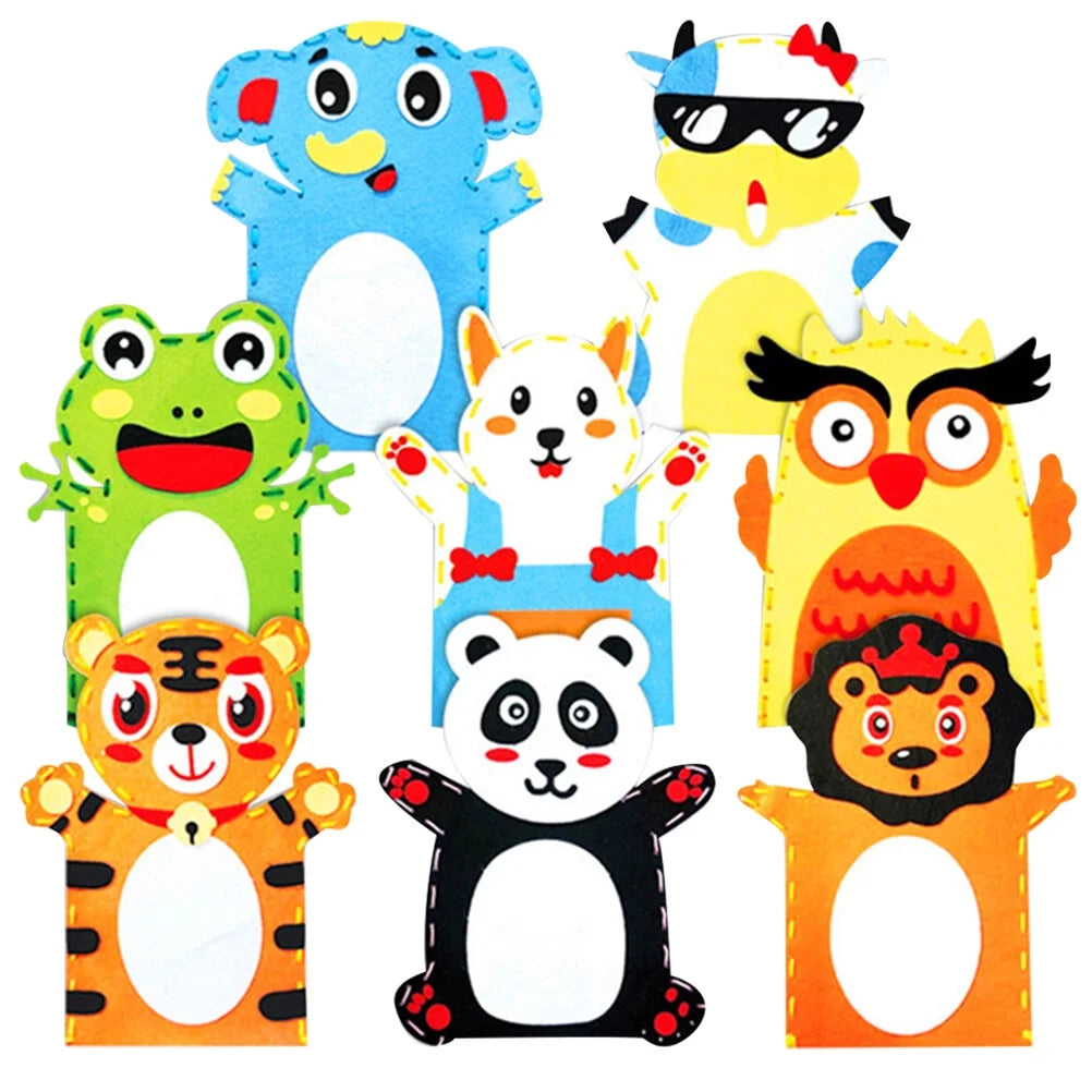 8PCS DIY Doll Making Kit Fabric Weaving Educational Toys E310