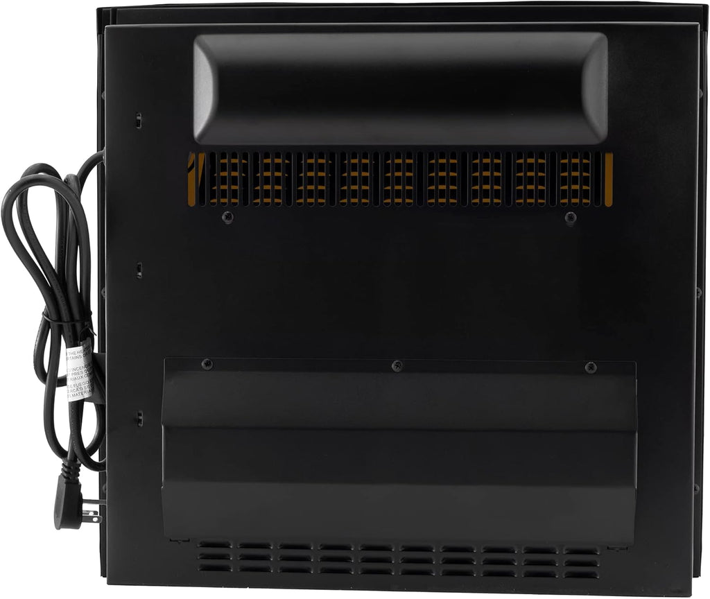 Recessed Electric Fireplace with Glass Log View, 110 Volt O457959