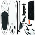 Inflatable Paddleboard Set Black and White P89826