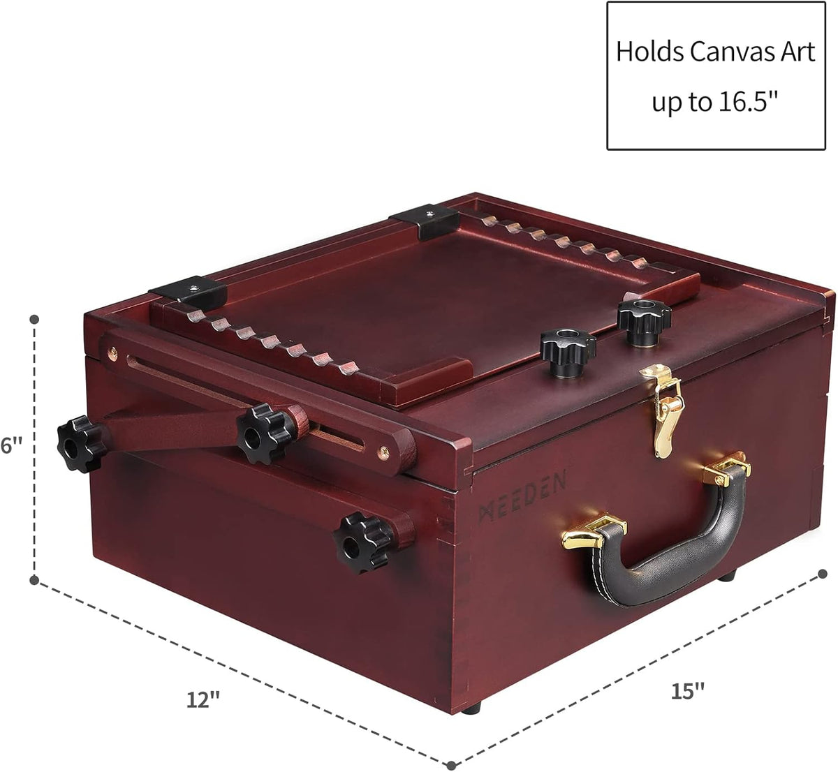 Walnut Pochade Box with Nylon Carry Bag A4727