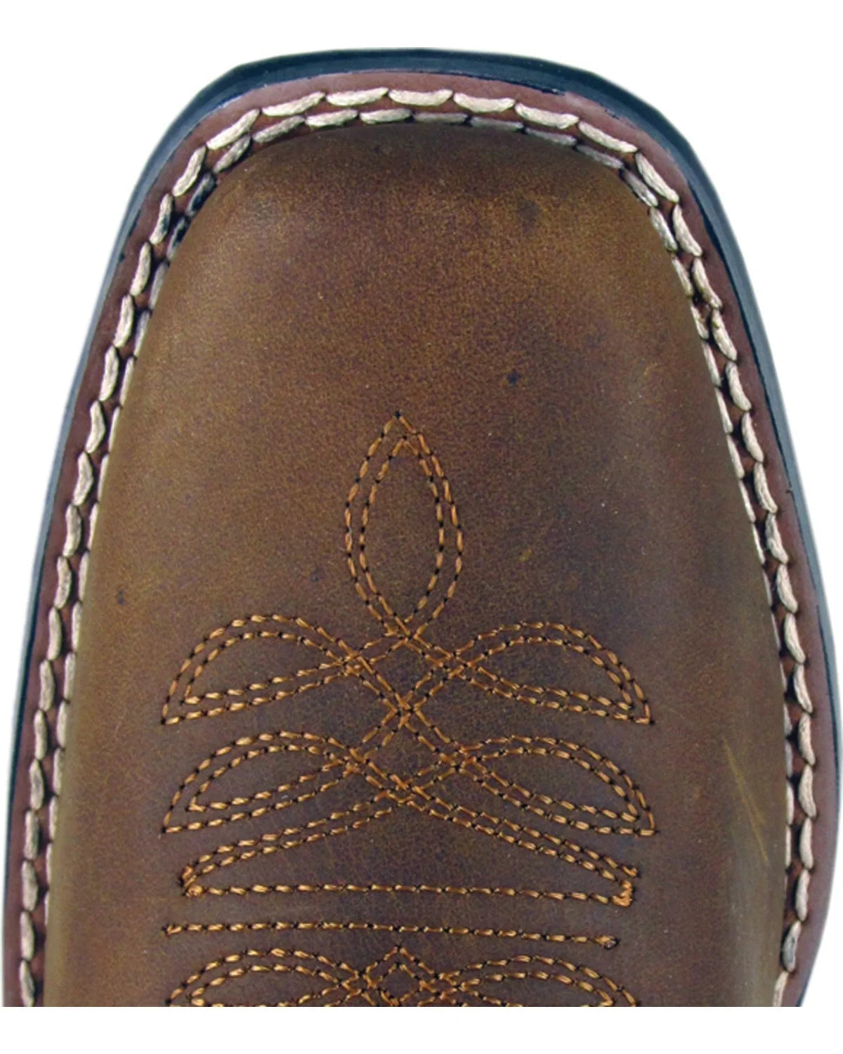 Brown Oil Distress Western Boots I960350